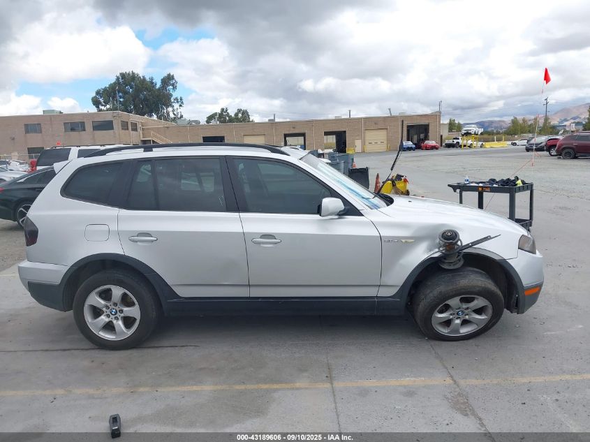 2007 BMW X3 3.0Si VIN: WBXPC93467WF29197 Lot: 43189606
