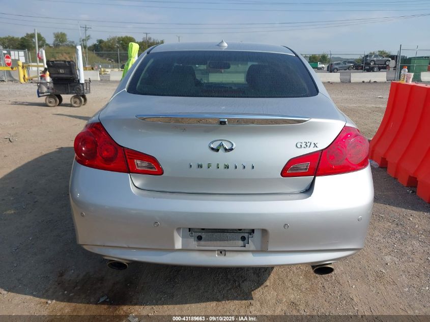 2013 Infiniti G37X VIN: JN1CV6AR3DM750038 Lot: 43189663