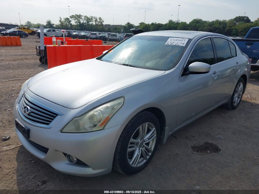 2013 Infiniti G37X VIN: JN1CV6AR3DM750038 Lot: 43189663