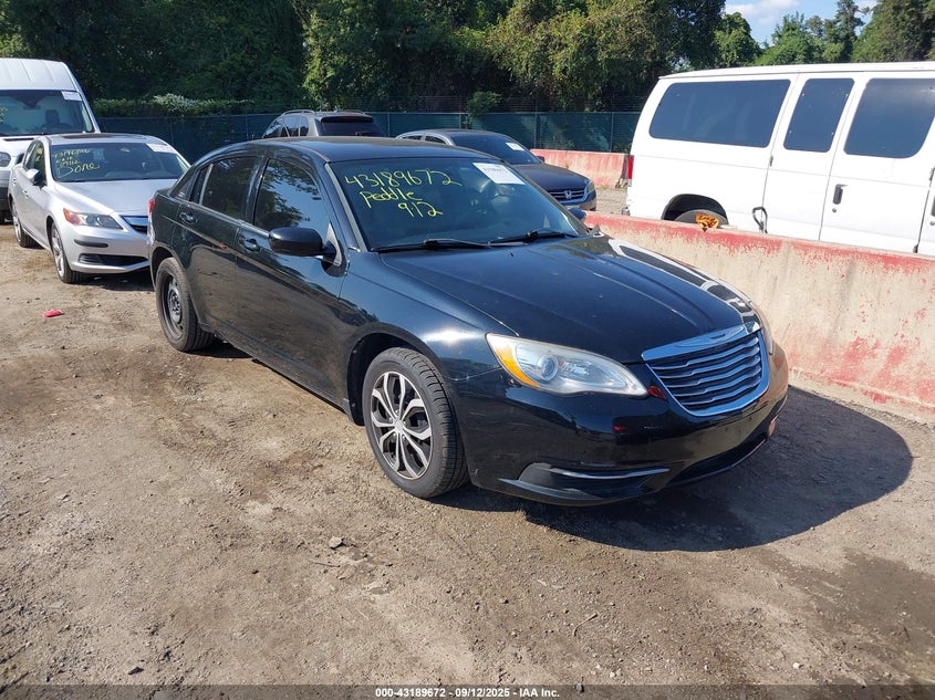 2013 Chrysler 200 Lx black sedan gasoline 1C3CCBAB6DN686753 photo #1