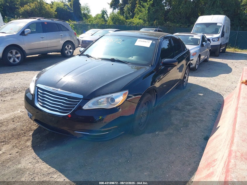 2013 Chrysler 200 Lx black sedan gasoline 1C3CCBAB6DN686753 photo #3