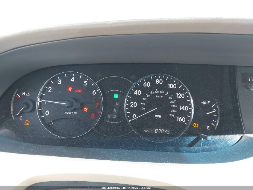 2008 Toyota Avalon Xls VIN: 4T1BK36B68U259556 Lot: 43189867