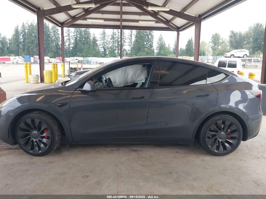 2022 Tesla Model Y Performance Dual Motor All-Wheel Drive VIN: 7SAYGDEF2NF485367 Lot: 43189868