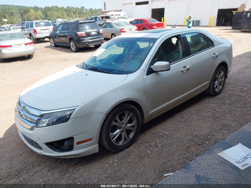 Vin: 3fahp0ha7cr228485, lot: 43684533, ford fusion se 20122