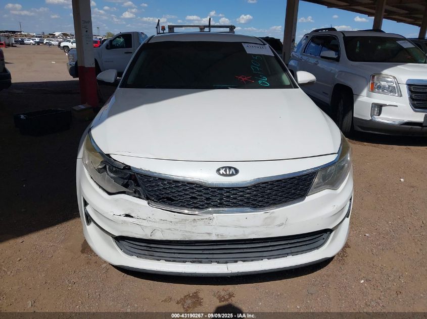 2016 Kia Optima Lx VIN: 5XXGT4L36GG061705 Lot: 43190267