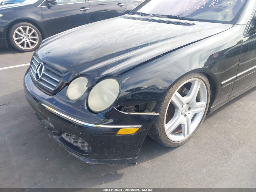 2003 Mercedes-Benz Cl 500 VIN: WDBPJ75J53A037533 Lot: 43190433