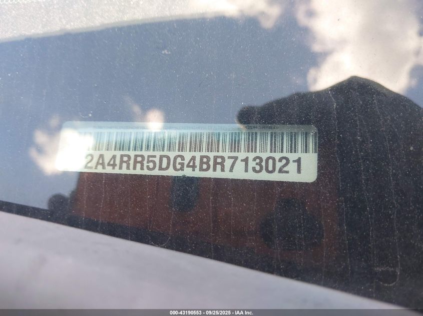 2011 Chrysler Town & Country Touring VIN: 2A4RR5DG4BR713021 Lot: 43190553