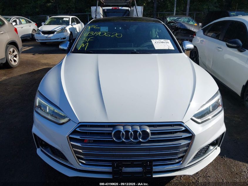 2019 Audi S5 3.0T Premium VIN: WAUC4CF58KA017645 Lot: 43190620