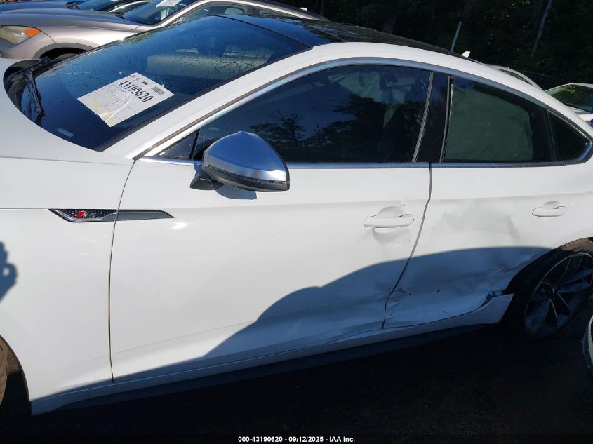 2019 Audi S5 3.0T Premium VIN: WAUC4CF58KA017645 Lot: 43190620
