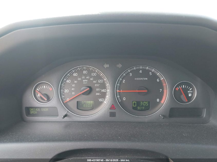 2008 Volvo S60 2.5T VIN: YV1RS592682687370 Lot: 43190748