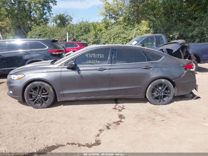 2019 Ford Fusion Se VIN: 3FA6P0HD1KR166243 Lot: 43190780