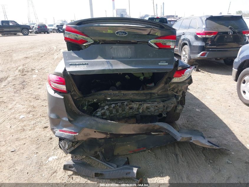 2019 Ford Fusion Se VIN: 3FA6P0HD1KR166243 Lot: 43190780