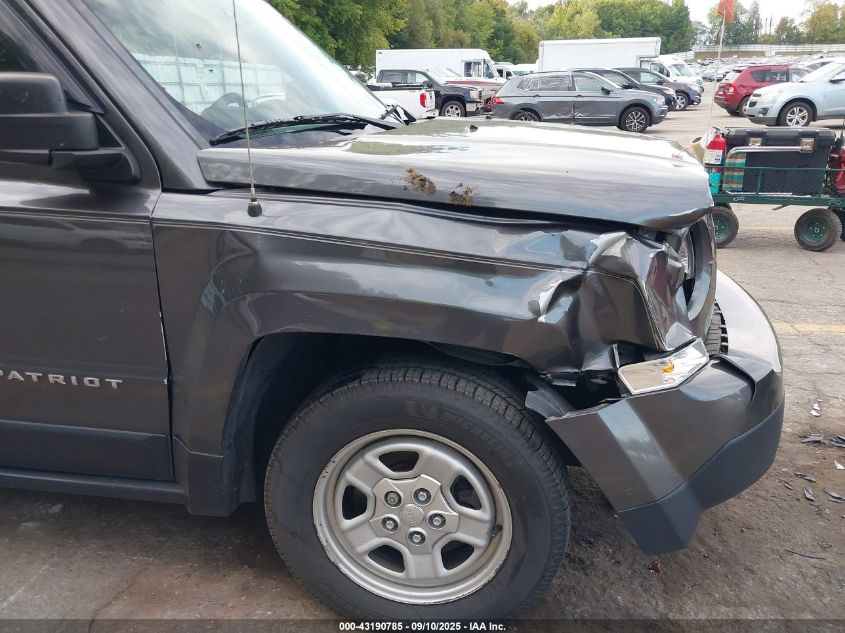 2015 Jeep Patriot Sport VIN: 1C4NJPBB0FD241679 Lot: 43190785