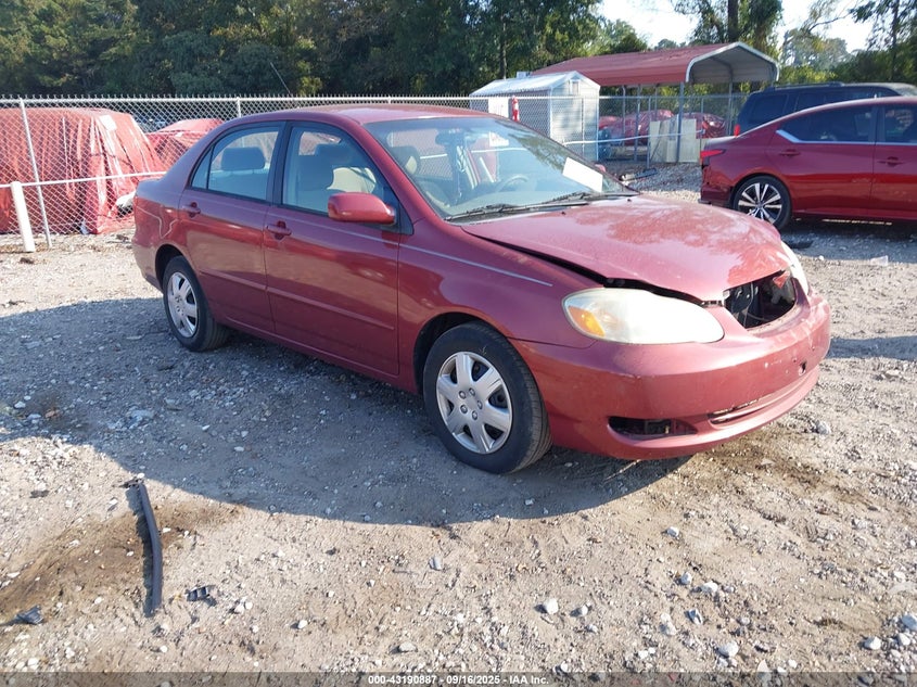 2006 Toyota Corolla Le red sedan gasoline JTDBR32E560068831 photo #1