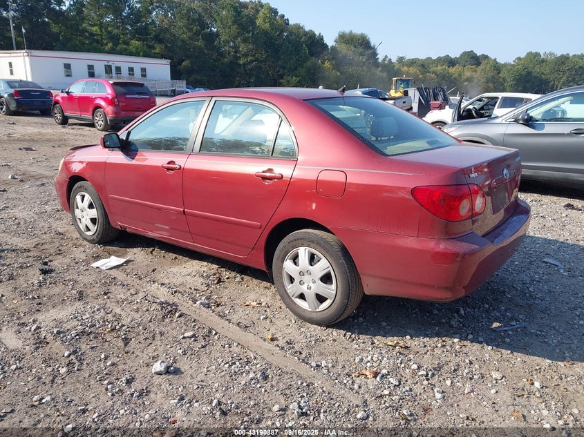 2006 Toyota Corolla Le red sedan gasoline JTDBR32E560068831 photo #4