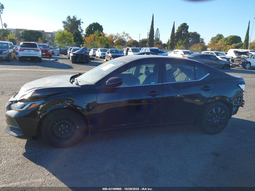 2020 Nissan Sentra 2.0 S Xtronic Cvt black Lot 111043190968 Vin 3N1AB8BV8LY213927