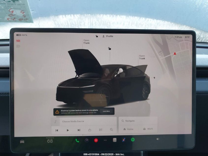 2026 Tesla Model Y Long Range Dual Motor All-Wheel Drive VIN: 7SAYGDED0TA428934 Lot: 43191084