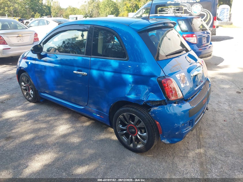 2017 Fiat 500 1.4 Pop Blue Lot 111043191152 Vin 3C3CFFKR1HT671478