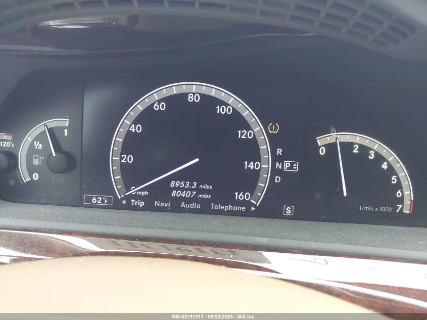 2008 Mercedes-Benz S 550 4Matic VIN: WDDNG86XX8A208578 Lot: 43191311