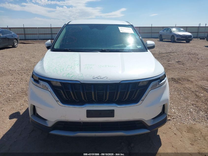 2022 Kia Carnival Mpv Lx Seat Package VIN: KNDNB4H36N6114501 Lot: 43191586