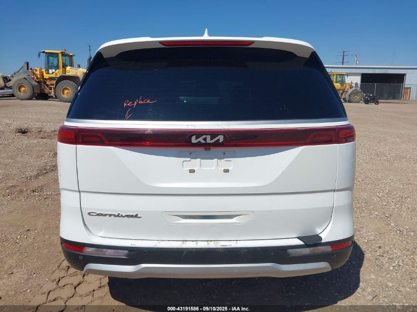 2022 Kia Carnival Mpv Lx Seat Package VIN: KNDNB4H36N6114501 Lot: 43191586
