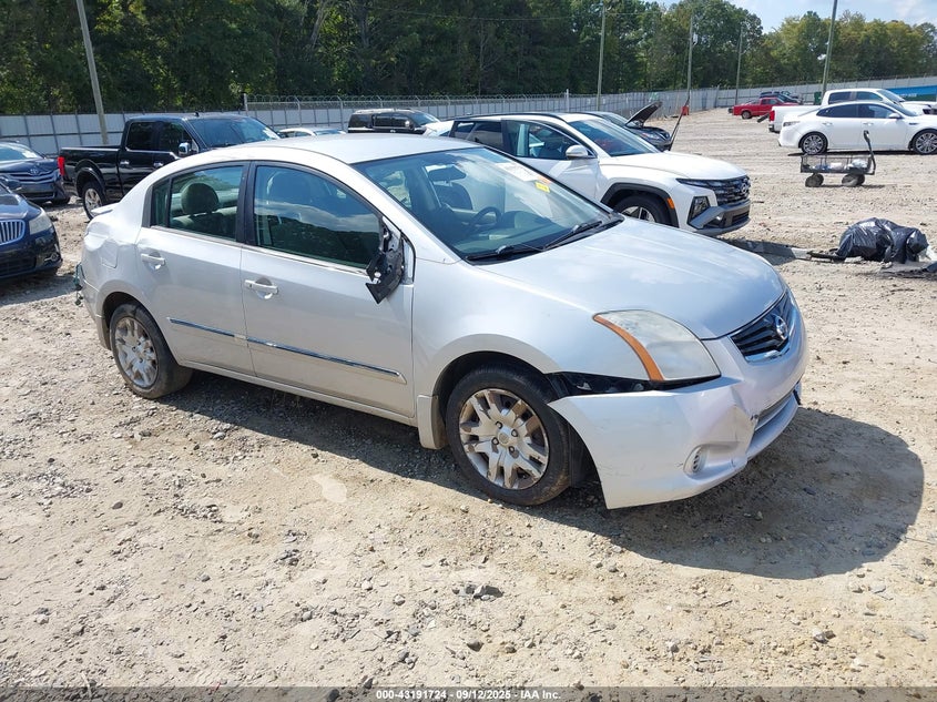 2012 Nissan Sentra 2.0 S silver sedan gasoline 3N1AB6AP9CL654602 photo #1