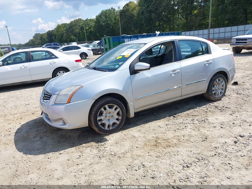 2012 Nissan Sentra 2.0 S silver sedan gasoline 3N1AB6AP9CL654602 photo #3
