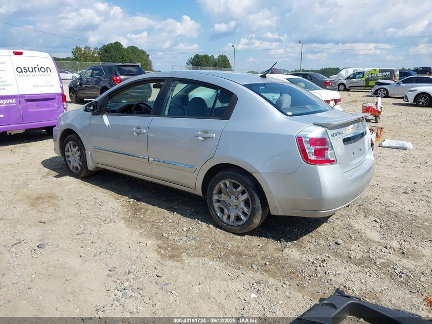 2012 Nissan Sentra 2.0 S silver sedan gasoline 3N1AB6AP9CL654602 photo #4