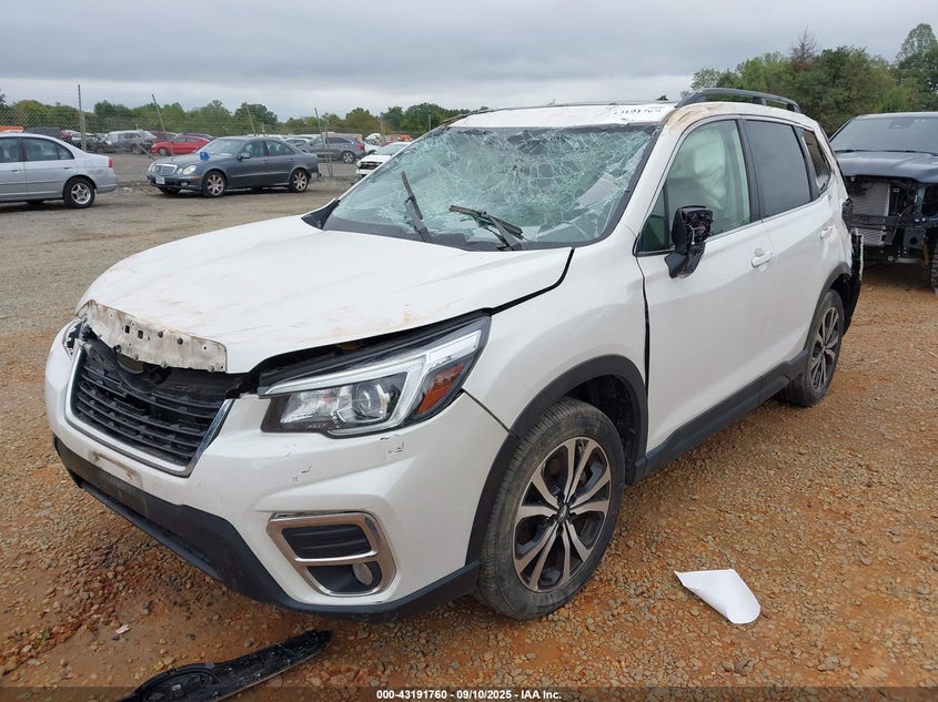 2020 Subaru Forester 2.5 Limited White Lot 111043191760 Vin JF2SKAUC4LH454188