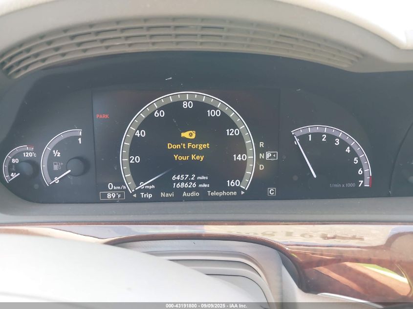 2010 Mercedes-Benz S 550 VIN: WDDNG7BB6AA332826 Lot: 43191800