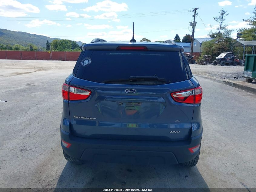 2022 Ford Ecosport Se VIN: MAJ6S3GL9NC475843 Lot: 43191868