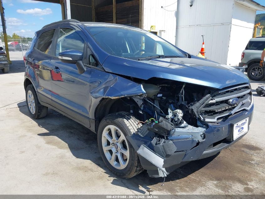 2022 Ford Ecosport Se VIN: MAJ6S3GL9NC475843 Lot: 43191868