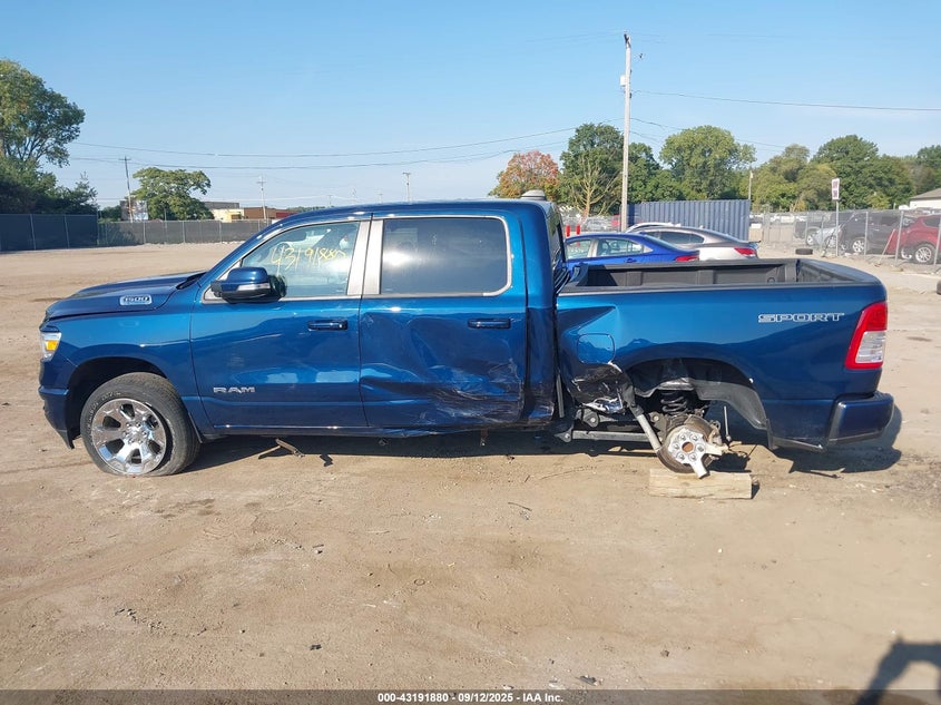 2022 Ram 1500 Big Horn 4X4 5'7 Box VIN: 1C6RRFFG8NN313948 Lot: 43191880