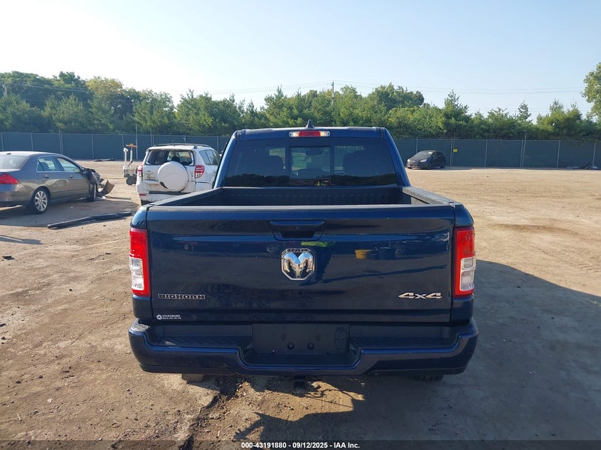 2022 Ram 1500 Big Horn 4X4 5'7 Box VIN: 1C6RRFFG8NN313948 Lot: 43191880
