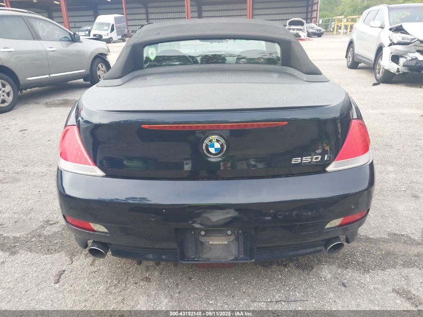 2006 BMW 650I VIN: WBAEK134X6CN78826 Lot: 43192148