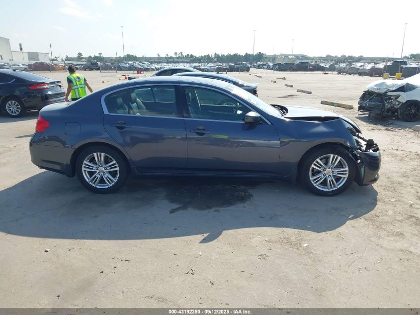 2012 Infiniti G25 Journey VIN: JN1DV6AP5CM810080 Lot: 43192250