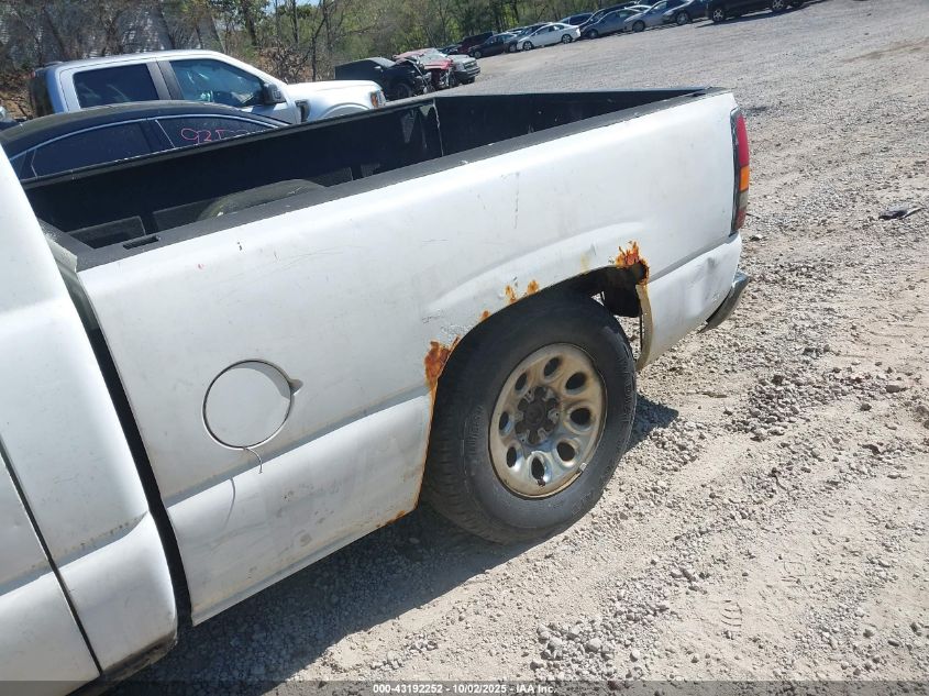 2005 GMC Sierra 1500 Work Truck VIN: 1GTEC14X45Z119117 Lot: 43192252