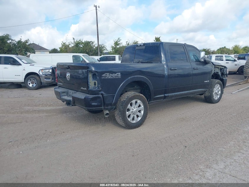 Vin: 3c6ur5fl7lg249781, lot: 43686781, ram 2500 laramie  4x4 6'4 box 20204