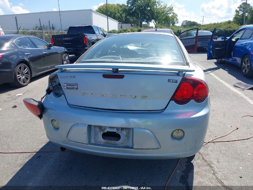 2003 Dodge Stratus Se VIN: 4B3AG42G33E159524 Lot: 43192427