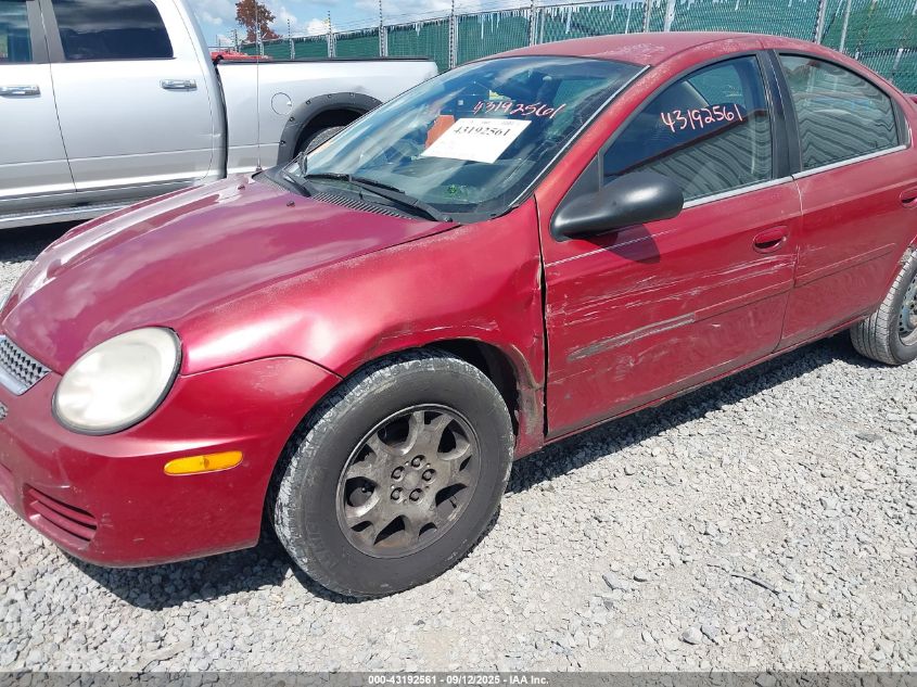 2005 Dodge Neon Sxt VIN: 1B3ES56C55D134311 Lot: 43192561