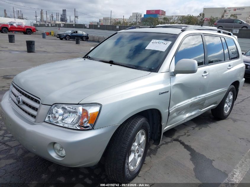 2003 Toyota Highlander Limited V6 VIN: JTEGF21A930093584 Lot: 43192742