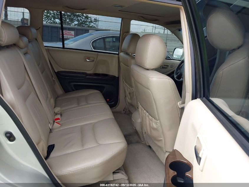 2003 Toyota Highlander Limited V6 VIN: JTEGF21A930093584 Lot: 43192742