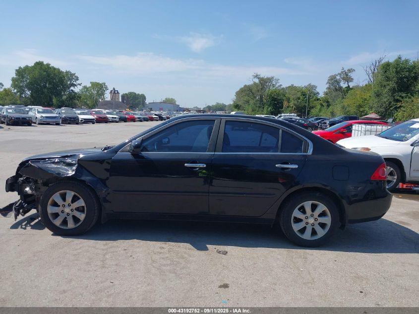 2008 Kia Optima Ex V6 VIN: KNAGE124885242956 Lot: 43192752