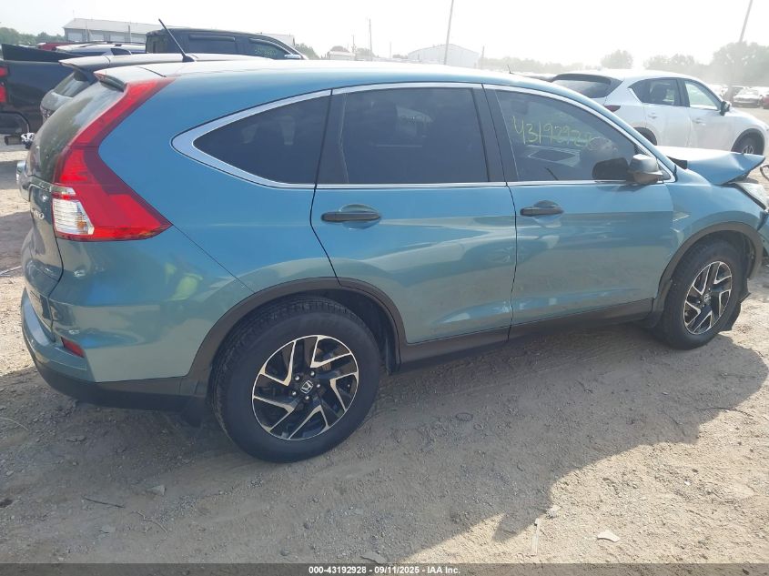 2016 Honda Cr-V Se VIN: 5J6RM4H47GL036197 Lot: 43192928