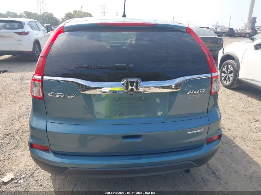 2016 Honda Cr-V Se VIN: 5J6RM4H47GL036197 Lot: 43192928