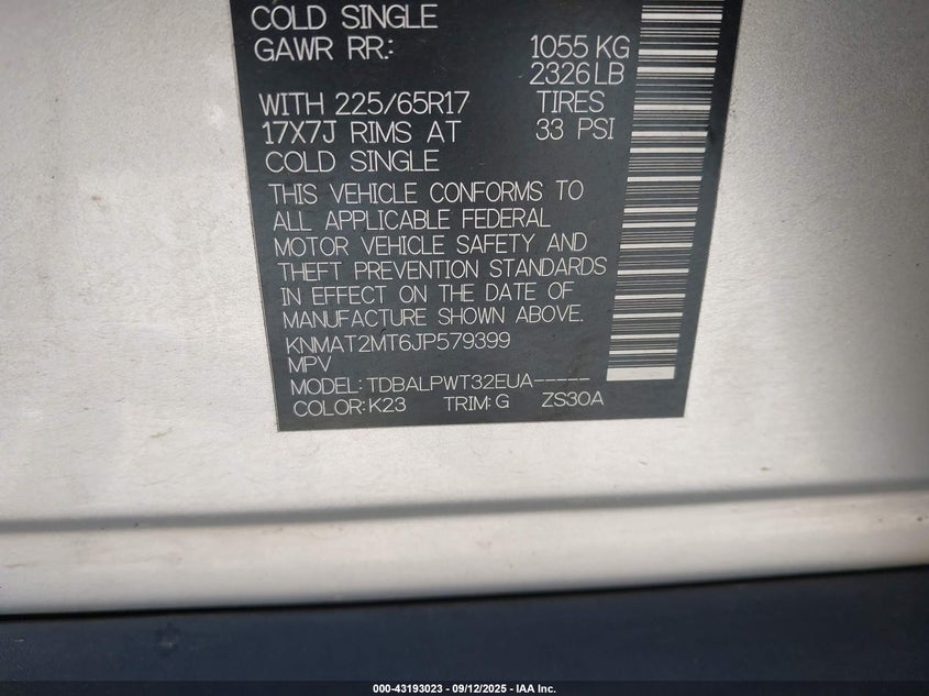 2018 NISSAN ROGUE S - KNMAT2MT6JP579399