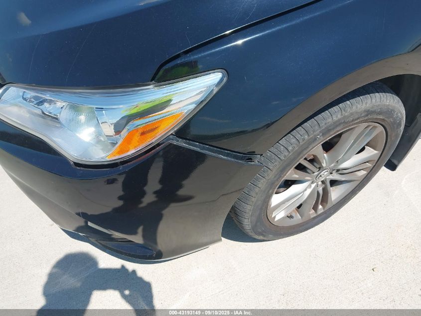 2015 Toyota Camry Se VIN: 4T1BF1FKXFU001403 Lot: 43193149