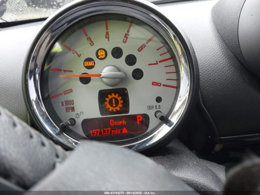 2011 Mini Cooper Countryman VIN: WMWZB3C55BWM00384 Lot: 43193270