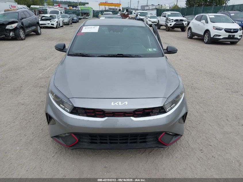 2022 Kia Forte Gt-Line VIN: 3KPF54AD9NE491140 Lot: 43193313