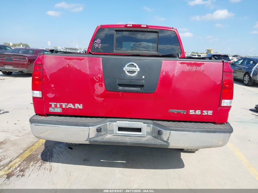 2009 Nissan Titan Se VIN: 1N6BA07D69N302629 Lot: 43193337